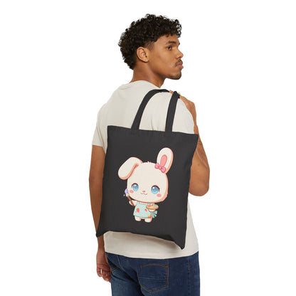 Kawaii Bunny Tote Bag for Art Lovers