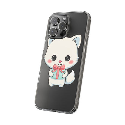 Kawaii Arctic Fox Phone Case with Gift