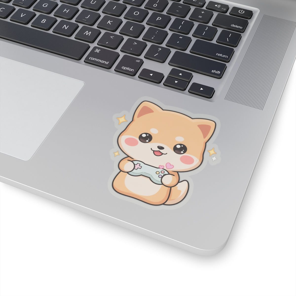 Kawaii Gamer Shiba Inu Kiss-Cut Sticker