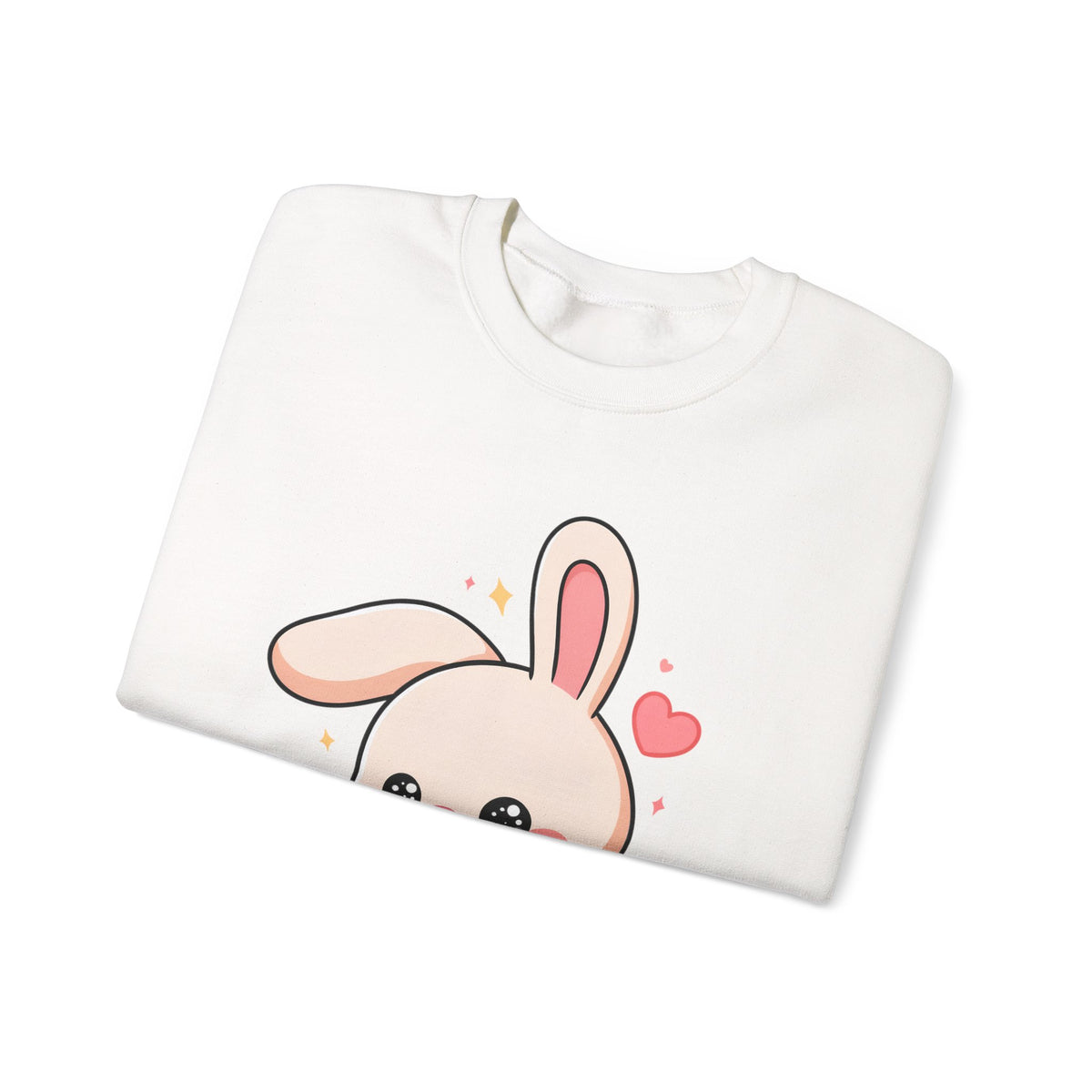 Kawaii Bunny Skateboard Sweatshirt, Cute Chibi Rabbit