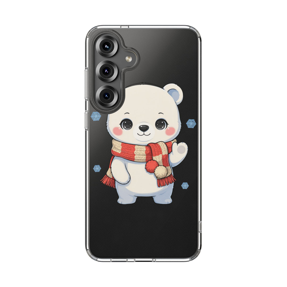 Kawaii Polar Bear Phone Case – Cozy Christmas Cub