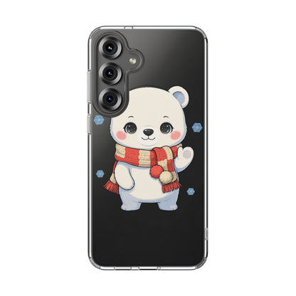 Kawaii Polar Bear Phone Case – Cozy Christmas Cub