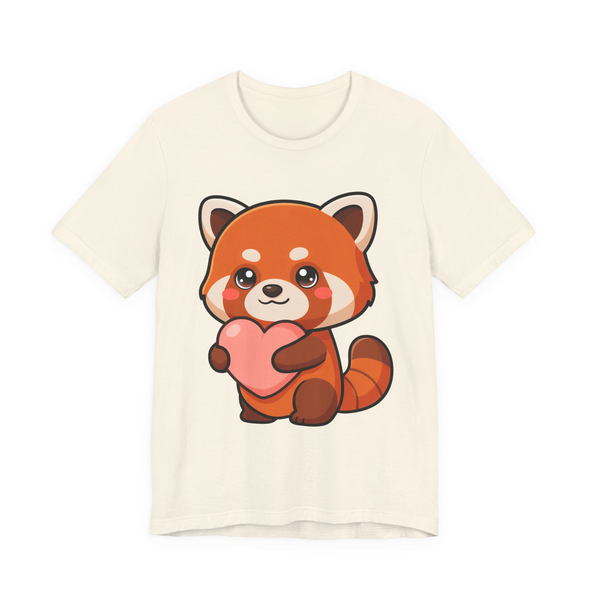 Kawaii Red Panda T-Shirt: Big Heart, Cozy Vibes
