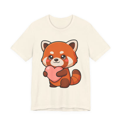 Kawaii Red Panda T-Shirt: Big Heart, Cozy Vibes