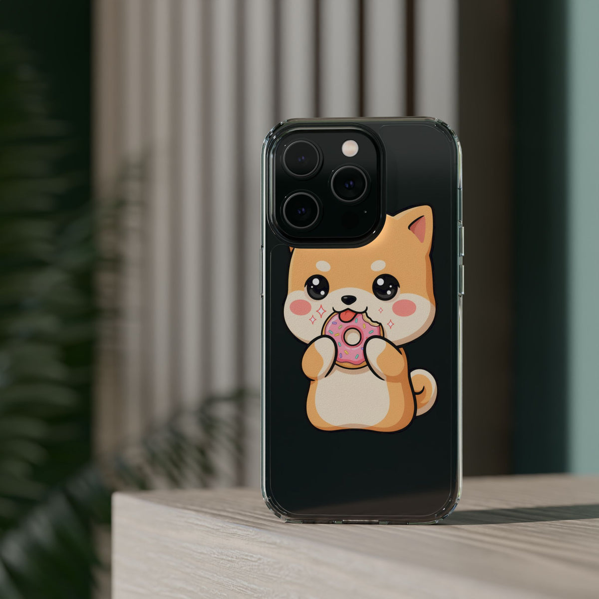Kawaii Shiba Inu Phone Case with Donut