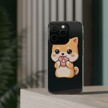 Kawaii Shiba Inu Phone Case with Donut