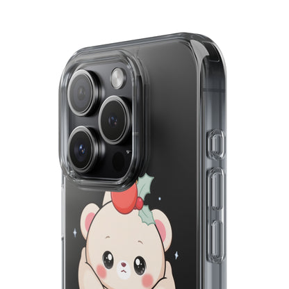 Kawaii Christmas Bear Phone Case for Cozy Holiday Days