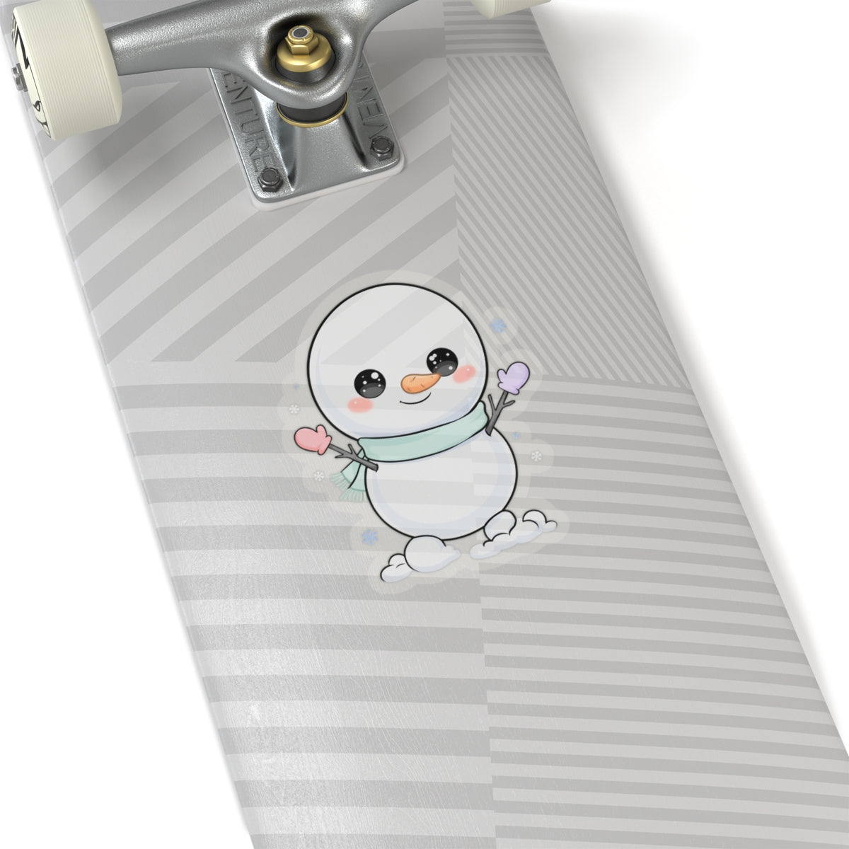 Kawaii Snowman Sticker for Cozy Winter Decor
