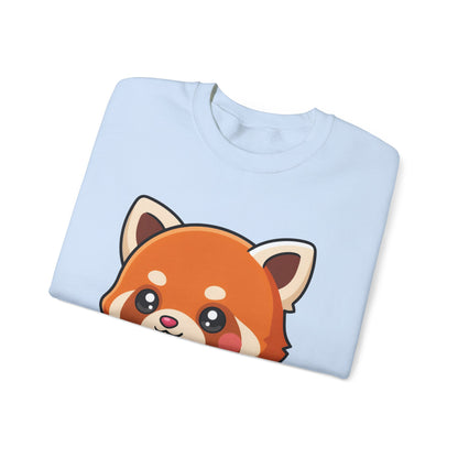 Kawaii Red Panda Skateboarding Sweatshirt, Cute Animal Gift