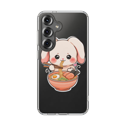 Kawaii Ramen Bunny Clear Impact-Resistant Case