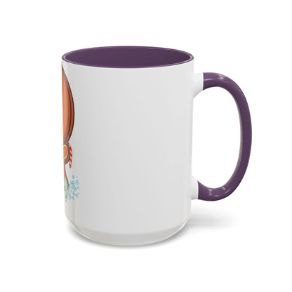 Gingerbread Man Ice Skating Accent Coffee Mug