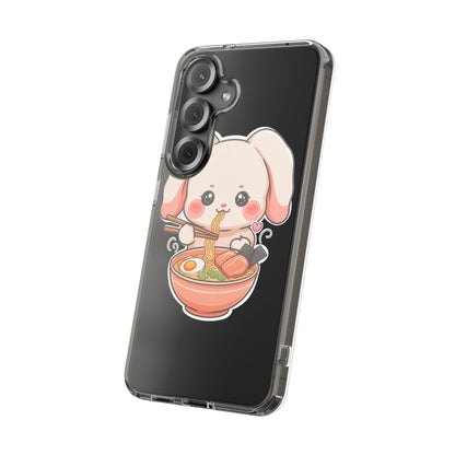 Kawaii Ramen Bunny Clear Impact-Resistant Case