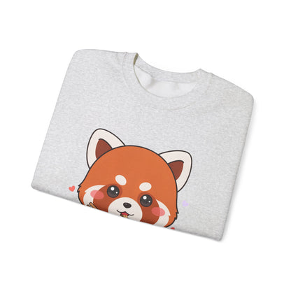 Kawaii Red Panda Ramen Sweatshirt for Cozy Foodie Days