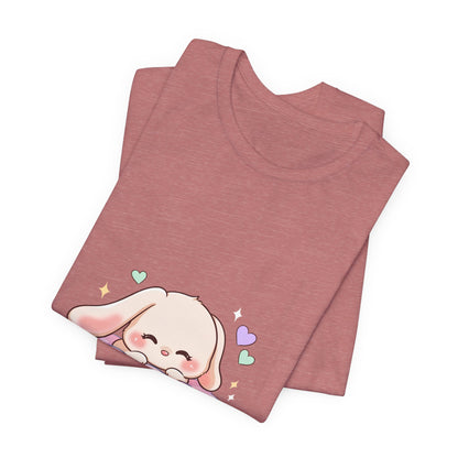 Kawaii Sleeping Bunny Tee, Cute Cloud Nap Unisex Shirt