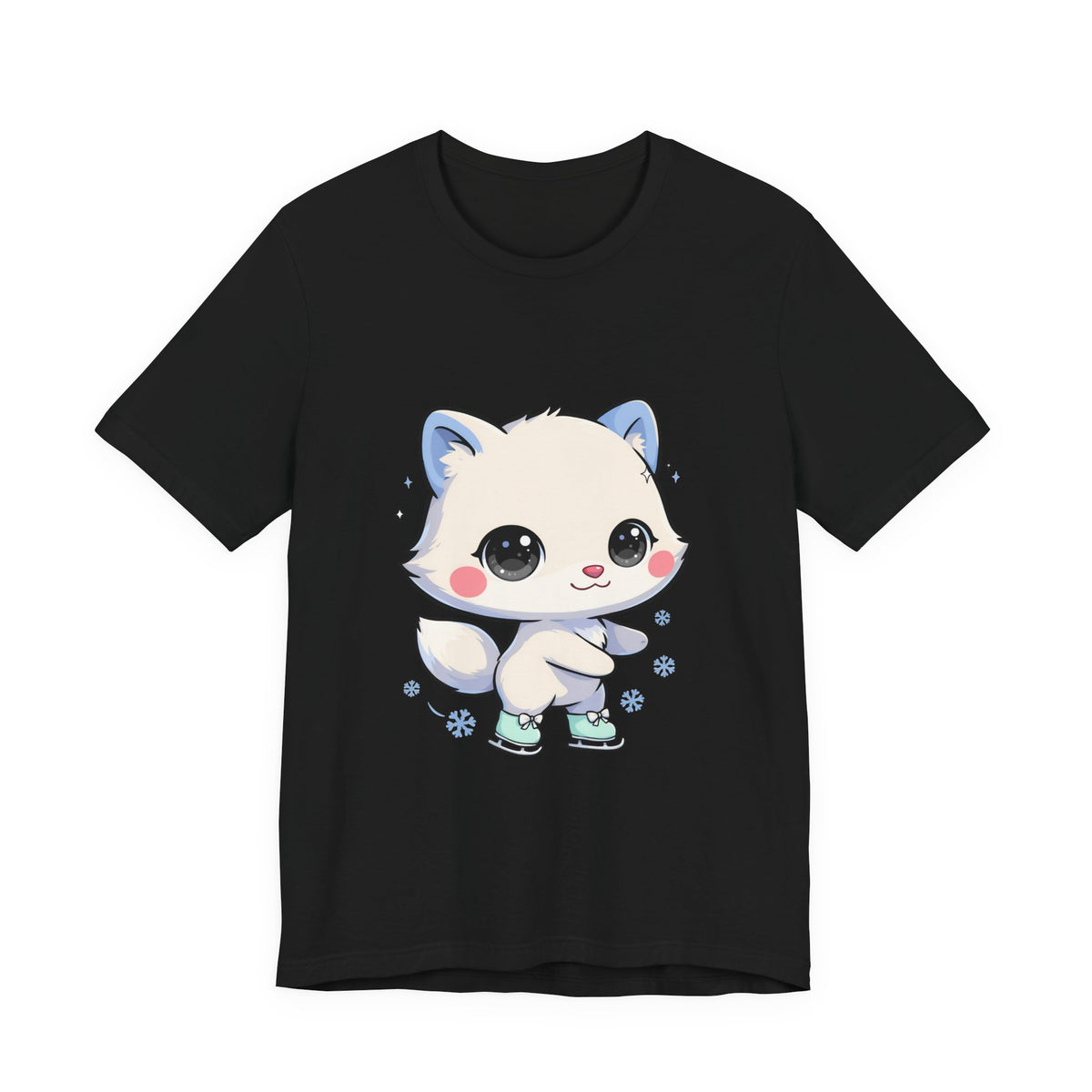 Kawaii Arctic Fox T-Shirt for Winter Gift Giving