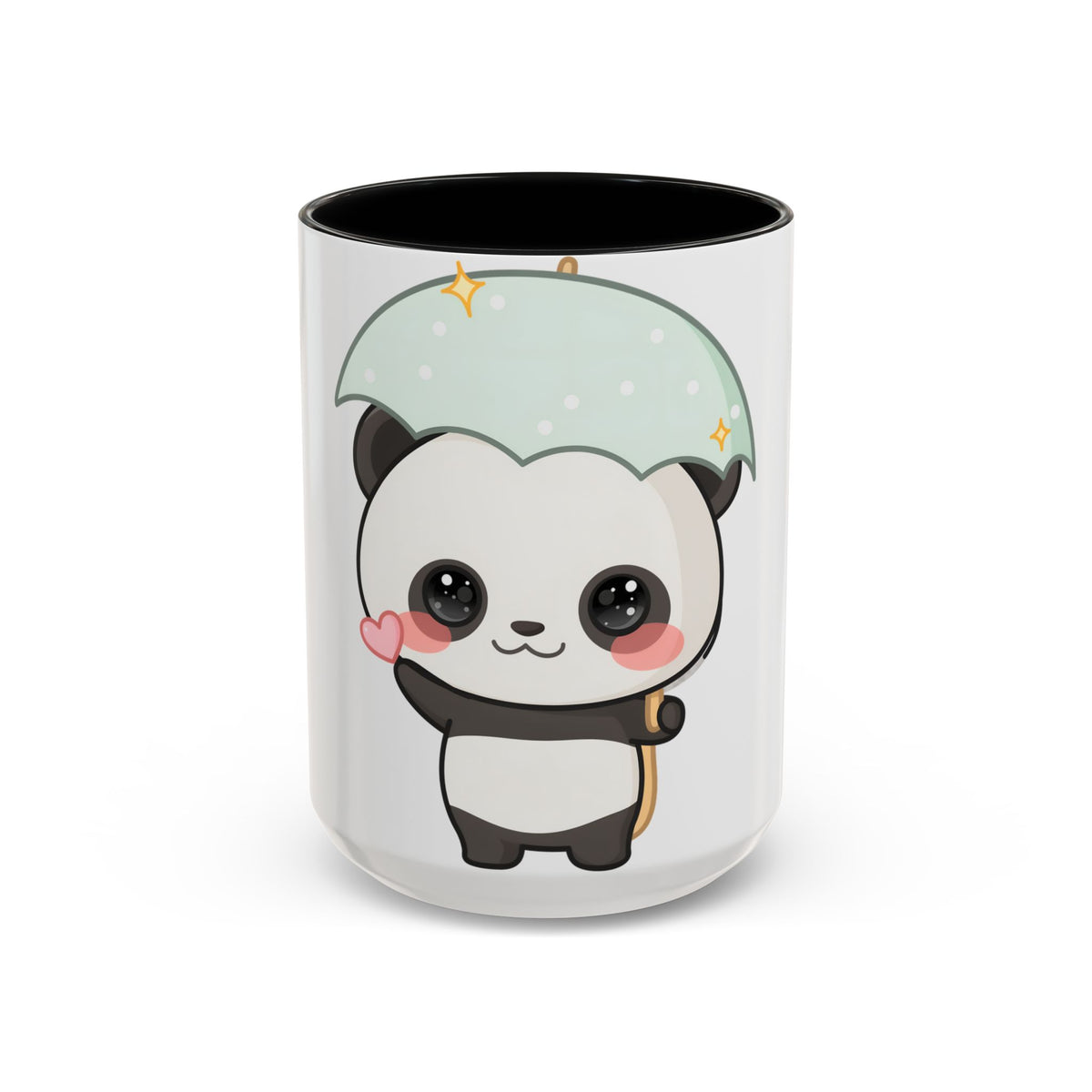 Cute Panda Accent Coffee Mug for Rainy Day Sips