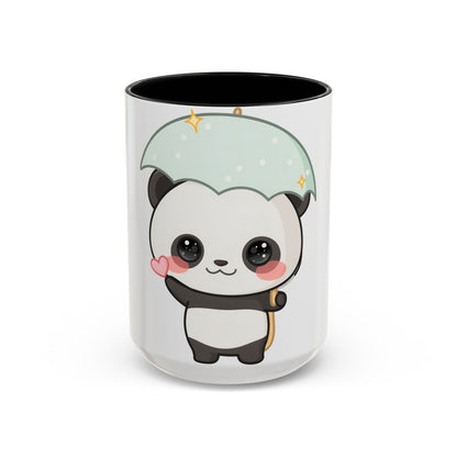 Cute Panda Accent Coffee Mug for Rainy Day Sips