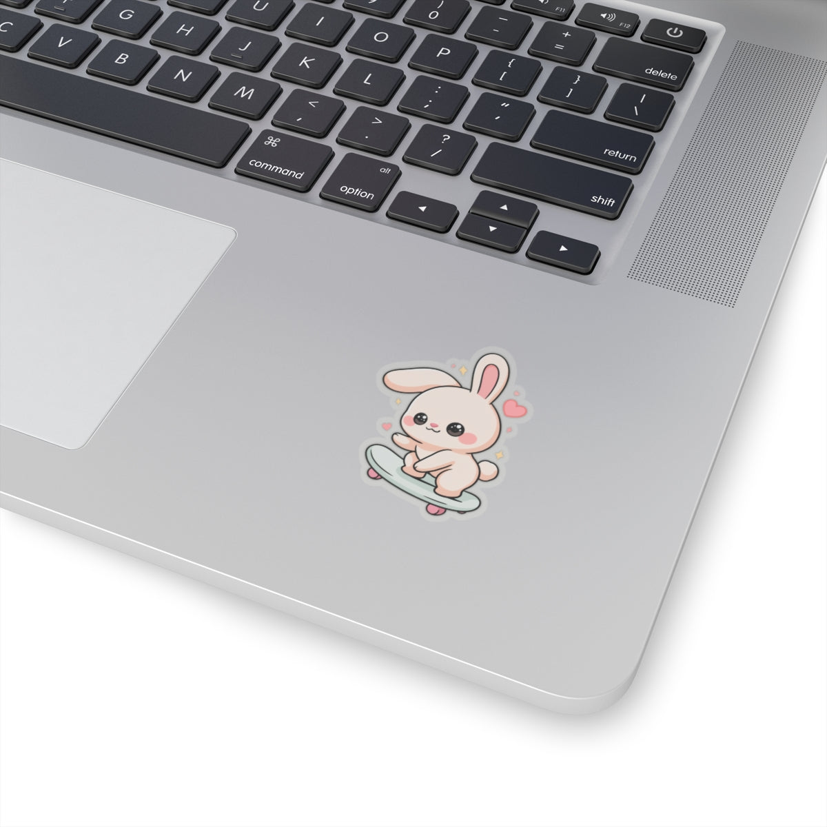 Kawaii Bunny Skateboard Sticker for Laptop and Journal
