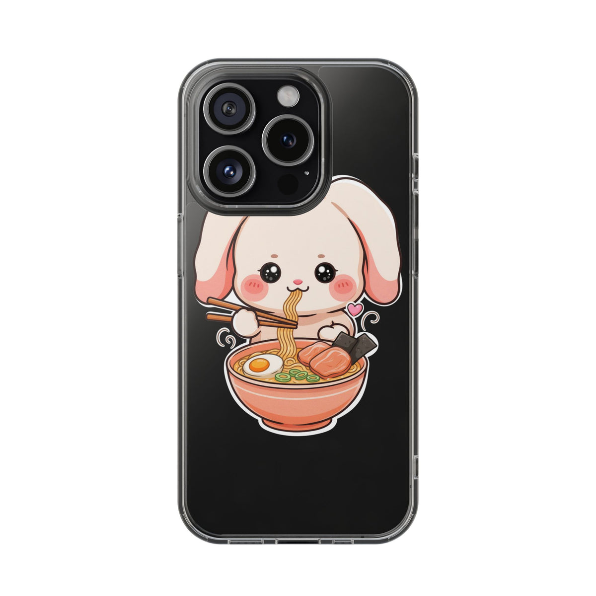 Kawaii Ramen Bunny Clear Impact-Resistant Case