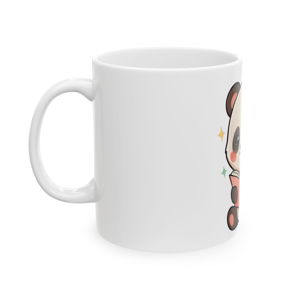 Kawaii Panda Reading Mug – Cute Book Lover Gift
