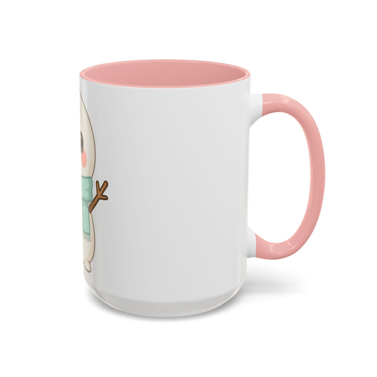 Kawaii Snowman Accent Coffee Mug for Cozy Cocoa Fans