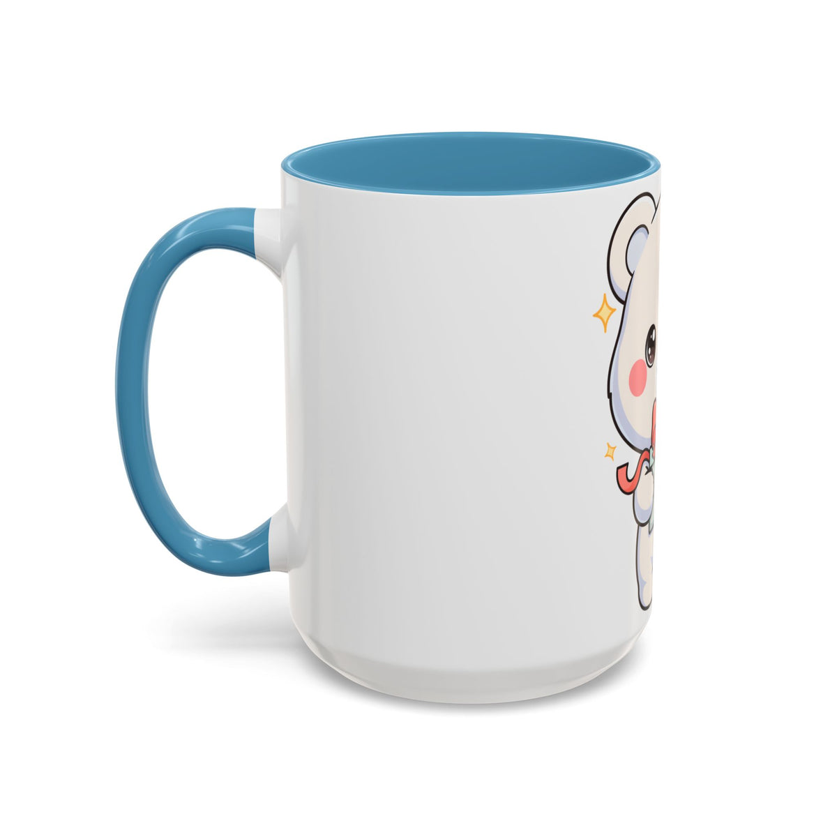 Kawaii Polar Bear Mug, Cute Gift Accent Coffee Mug