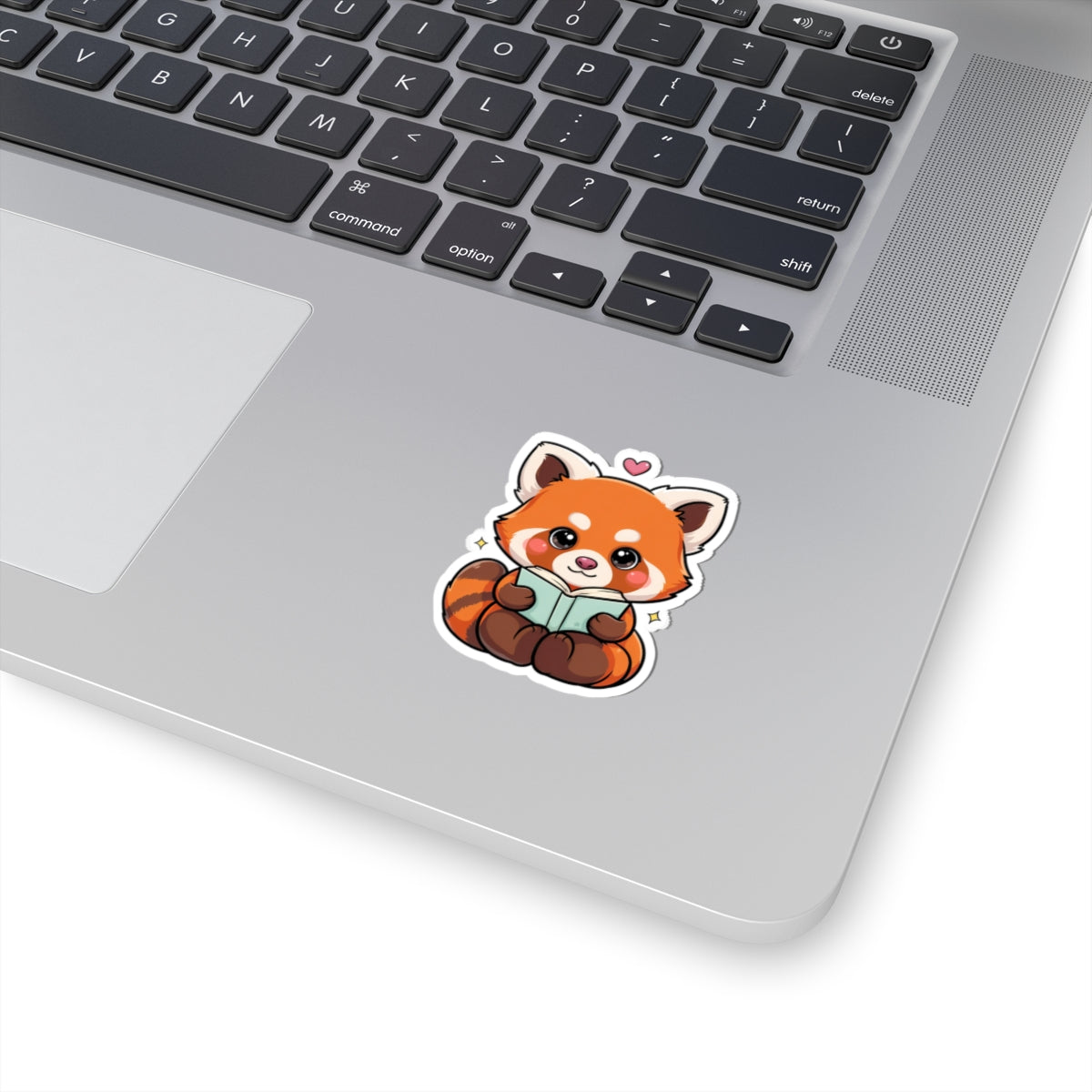 Reading Red Panda Kiss-Cut Sticker for Book Lovers