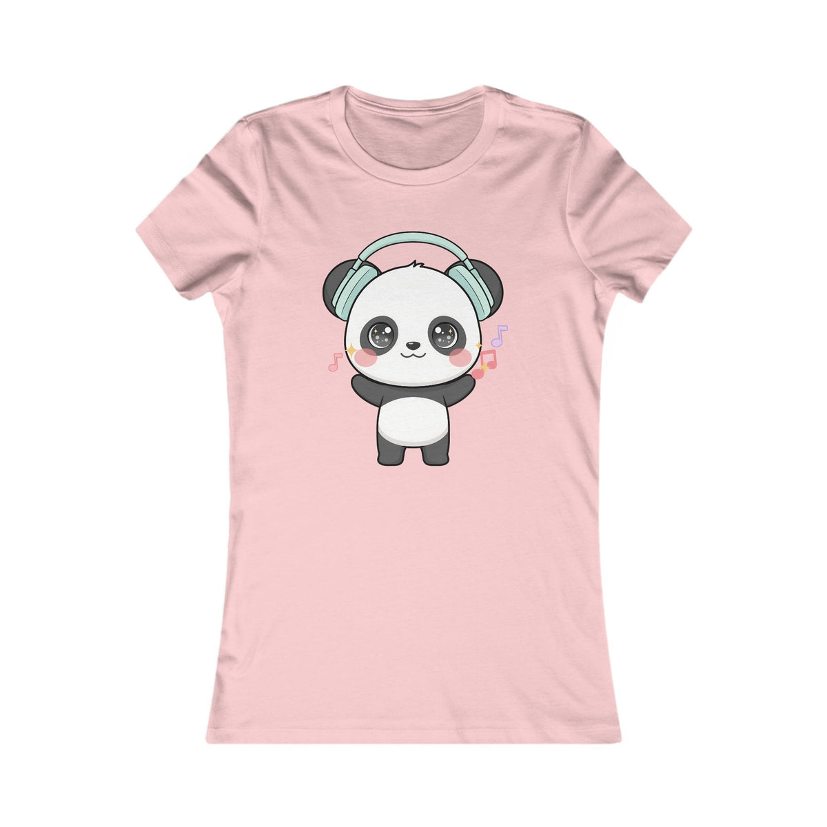 Kawaii Panda Music T-Shirt for Women