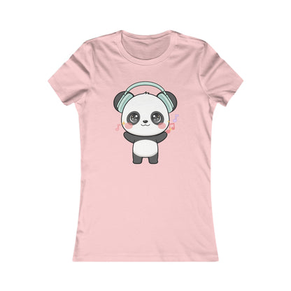 Kawaii Panda Music T-Shirt for Women