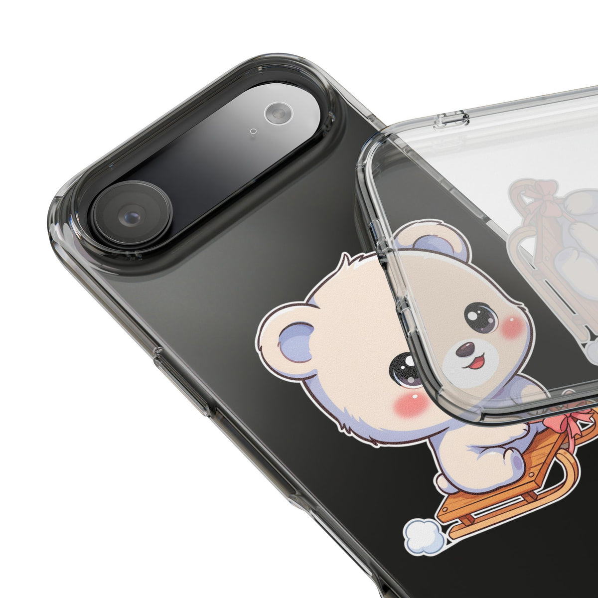 Kawaii Polar Bear Phone Case, Cute Winter Gift