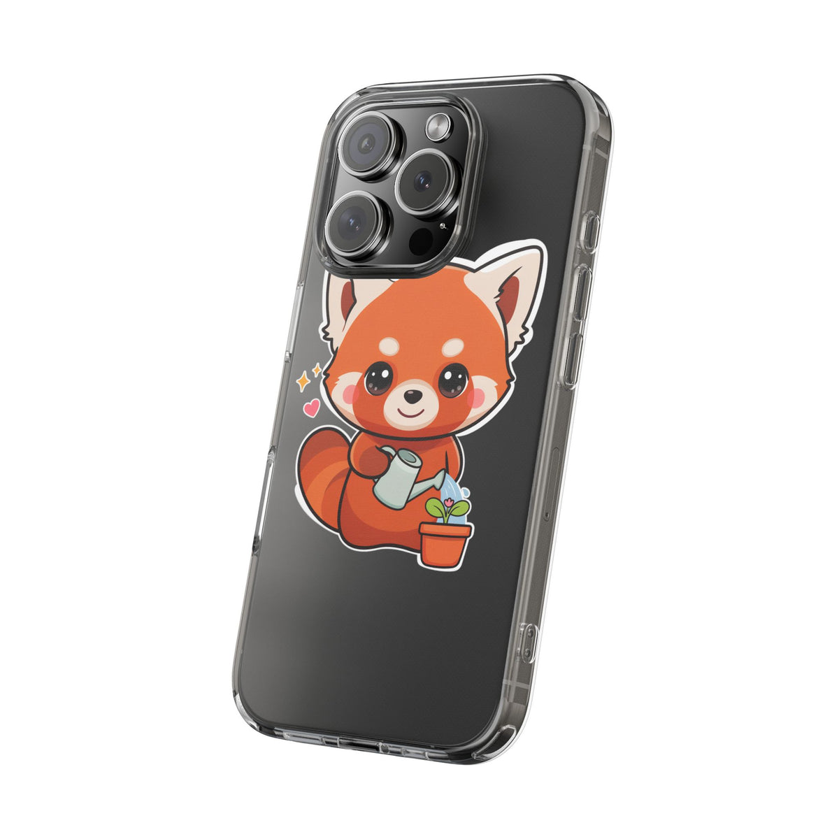 Red Panda Phone Case, Cute Plant Lover Gift