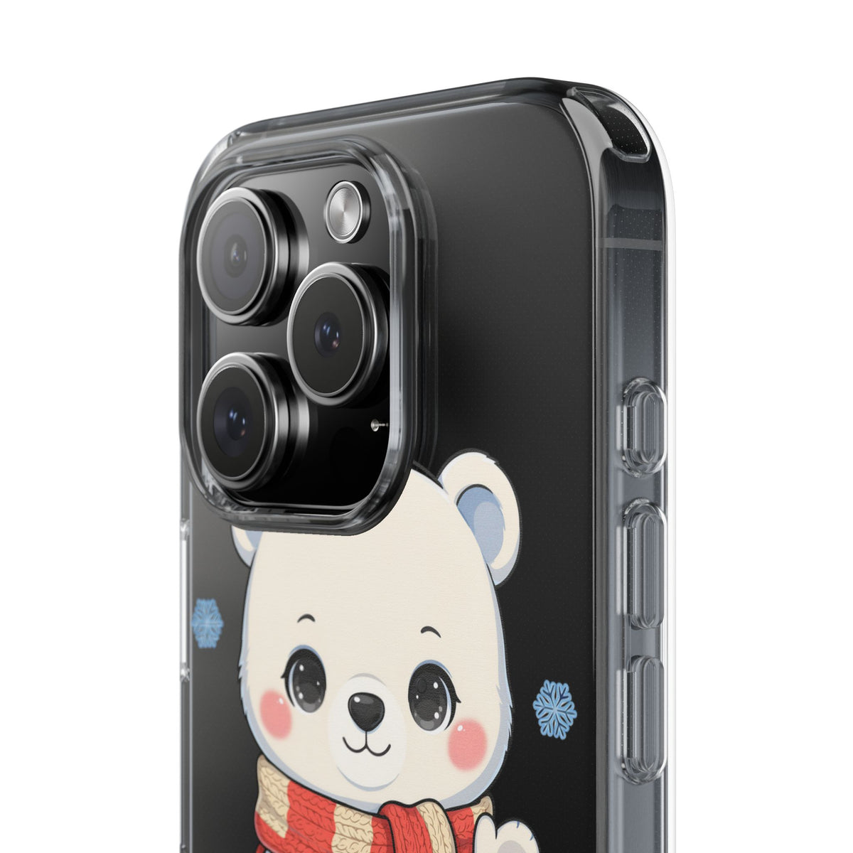 Kawaii Polar Bear Phone Case – Cozy Christmas Cub
