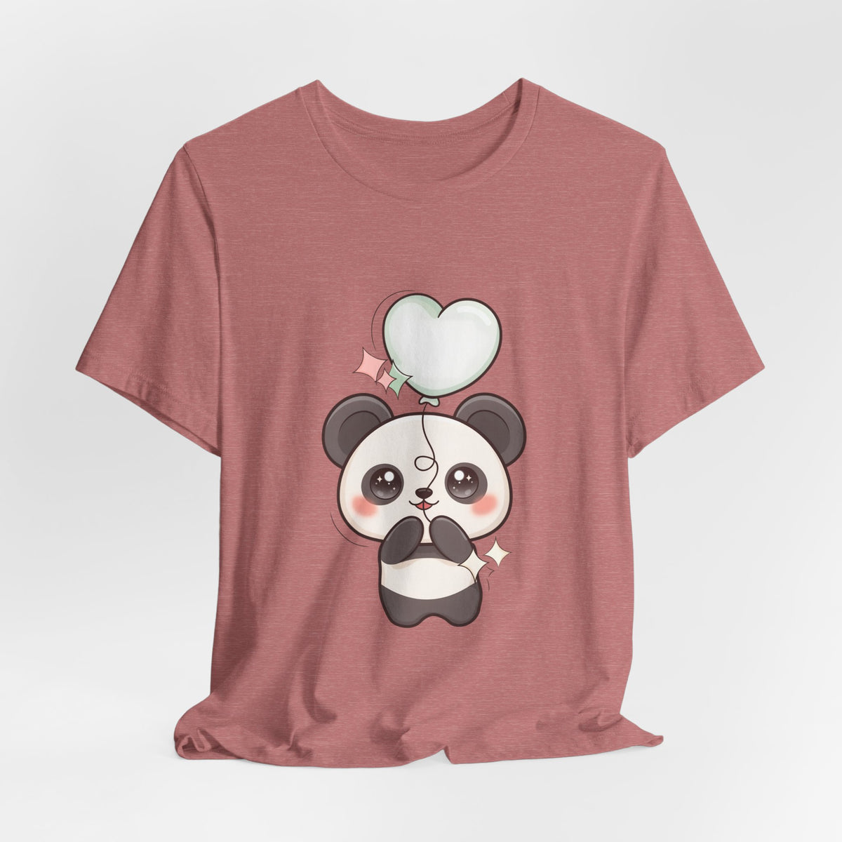 Kawaii Panda T-Shirt with Floating Balloon