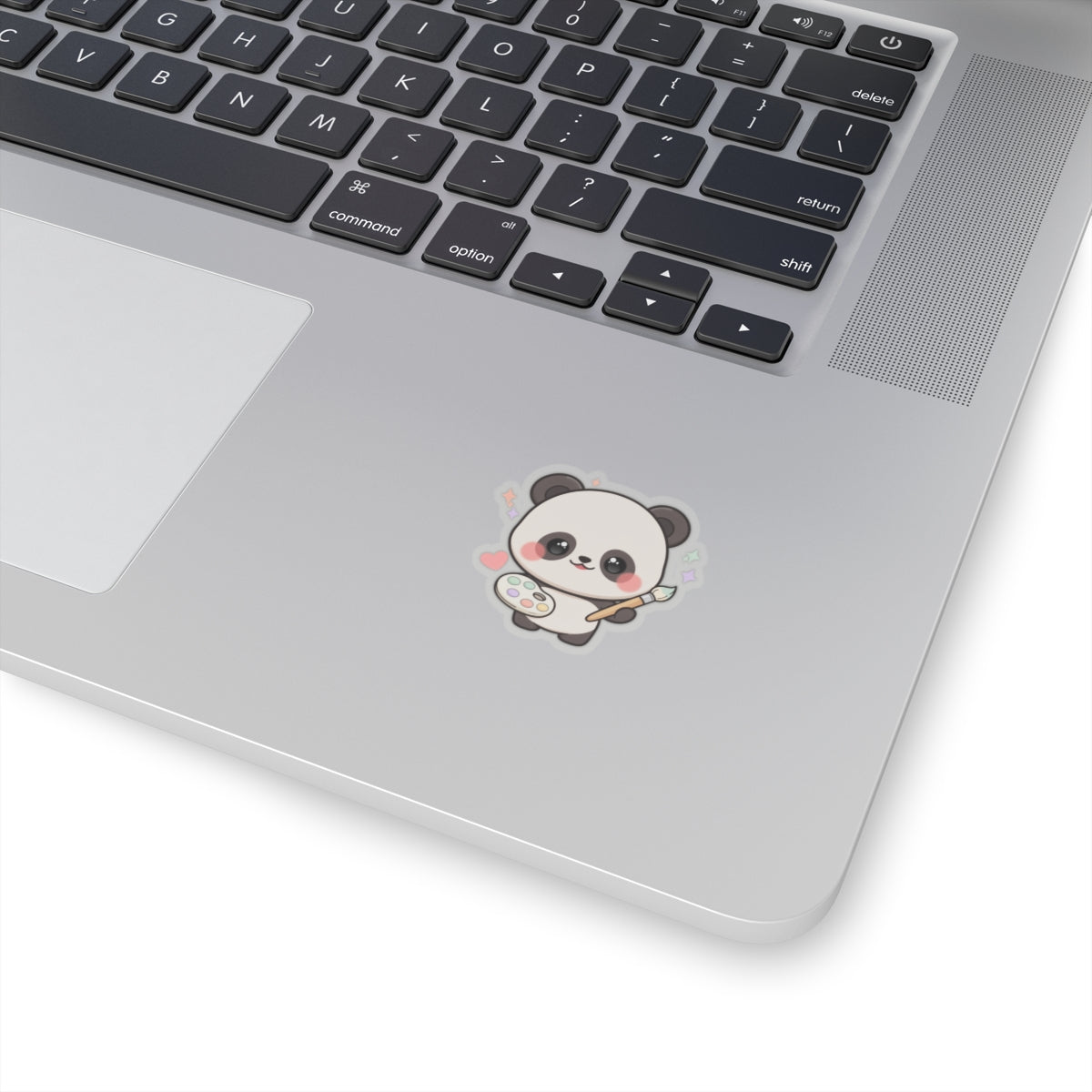 Kawaii Panda Artist Kiss-Cut Sticker for Art Lovers