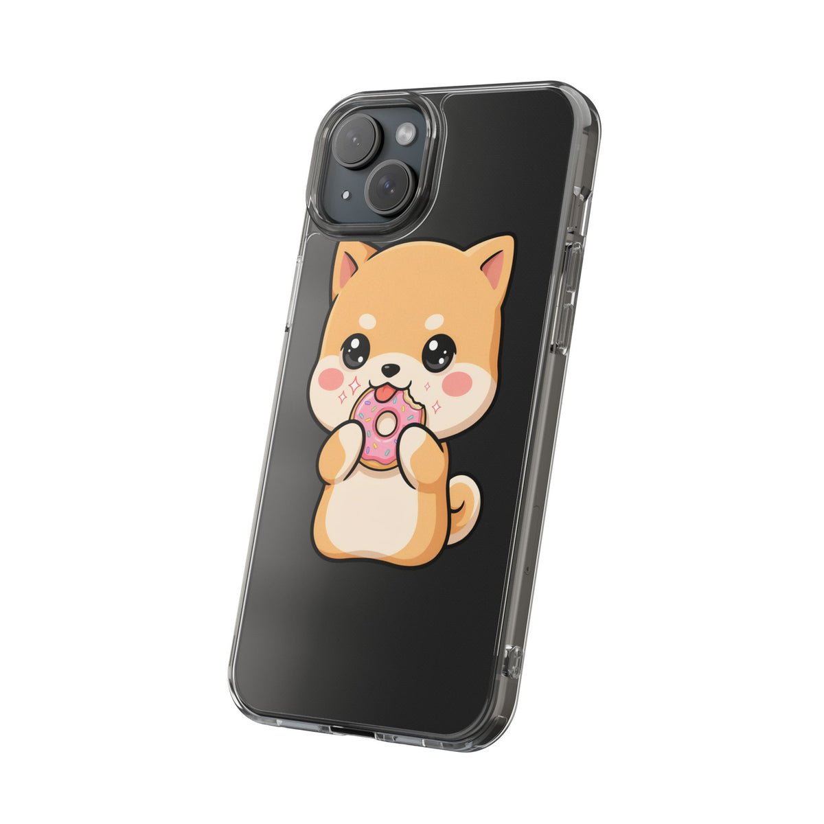 Kawaii Shiba Inu Phone Case with Donut
