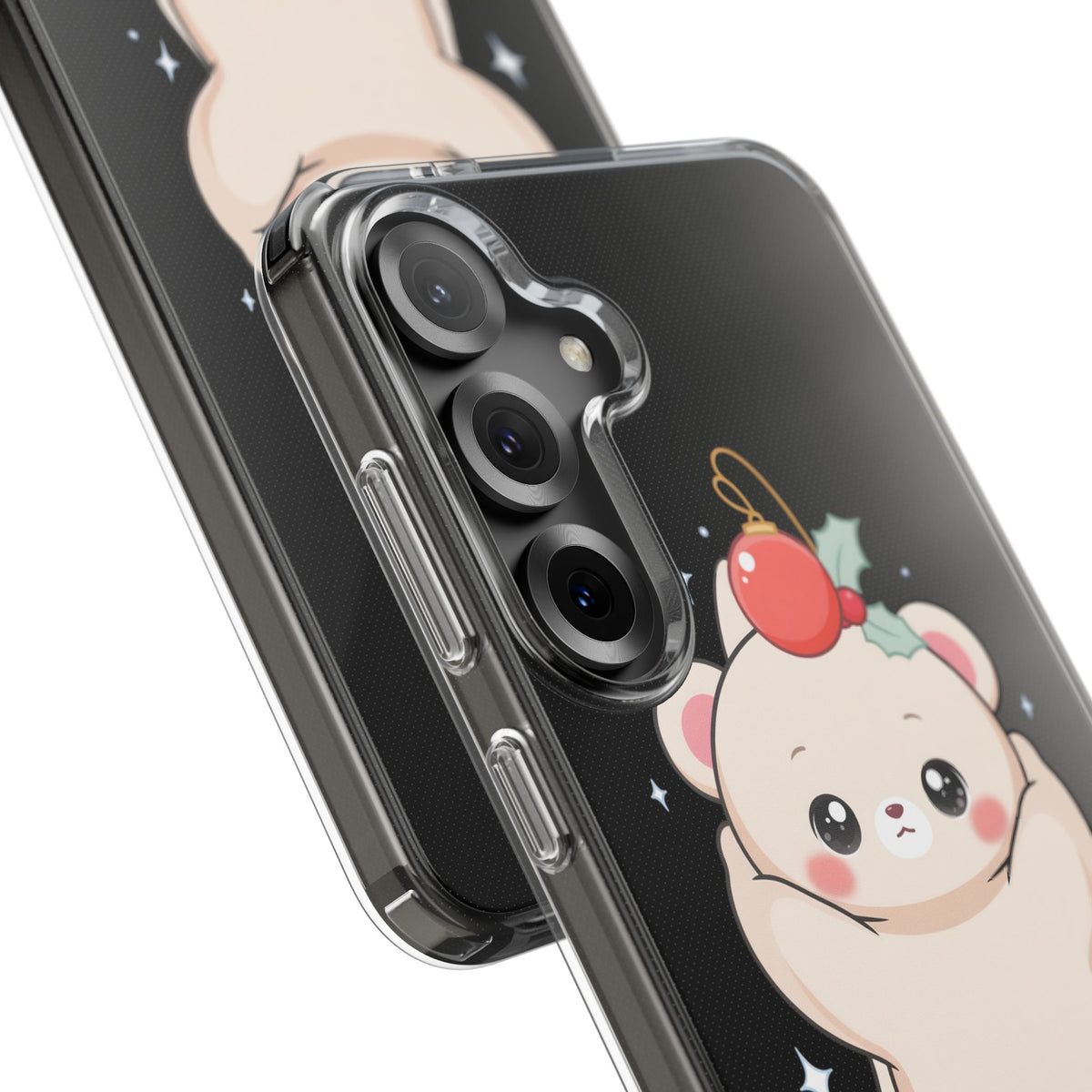 Kawaii Christmas Bear Phone Case for Cozy Holiday Days