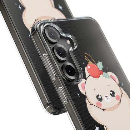 Kawaii Christmas Bear Phone Case for Cozy Holiday Days