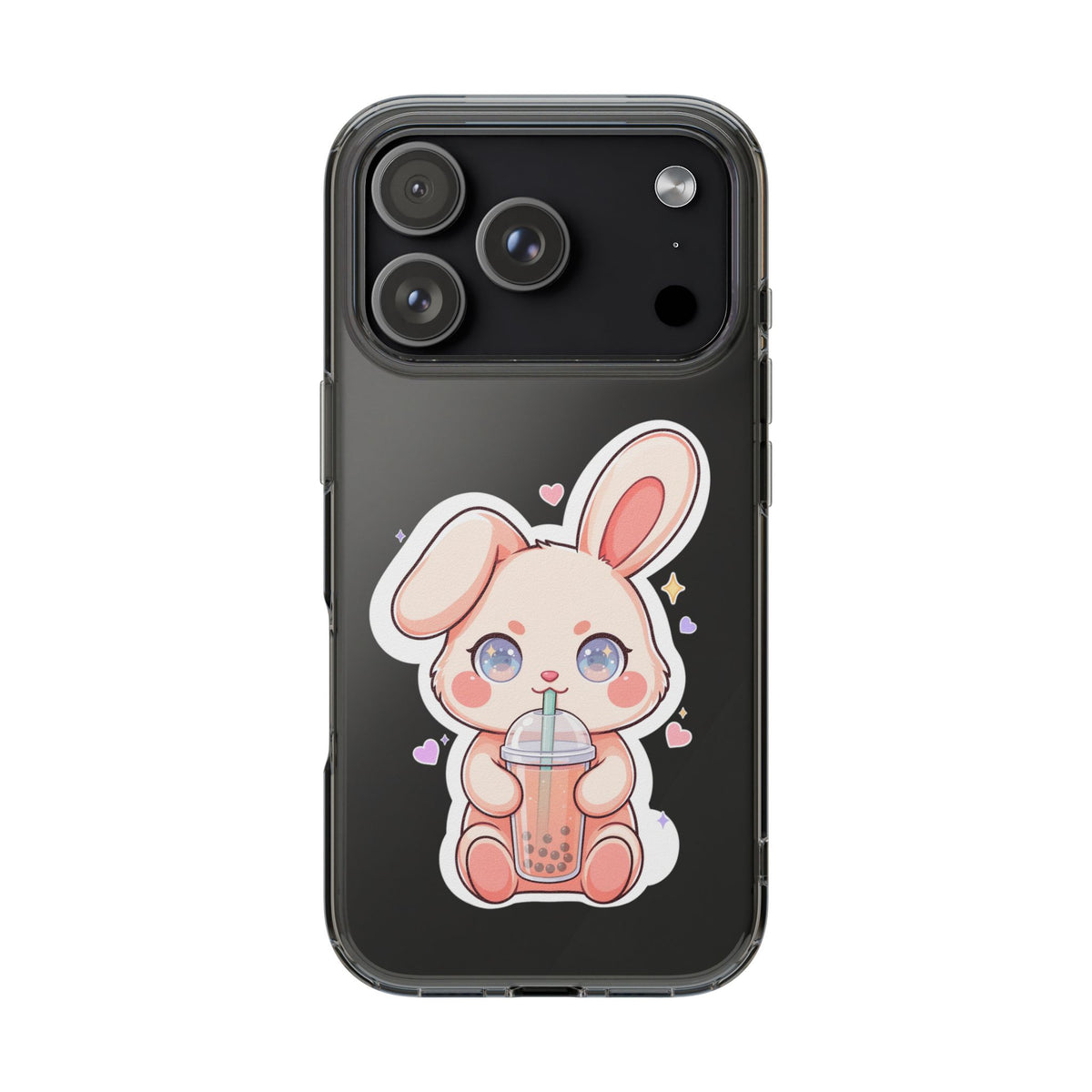 Kawaii Bunny Bubble Tea Phone Case for Boba Lovers