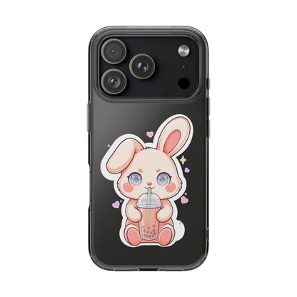 Kawaii Bunny Bubble Tea Phone Case for Boba Lovers