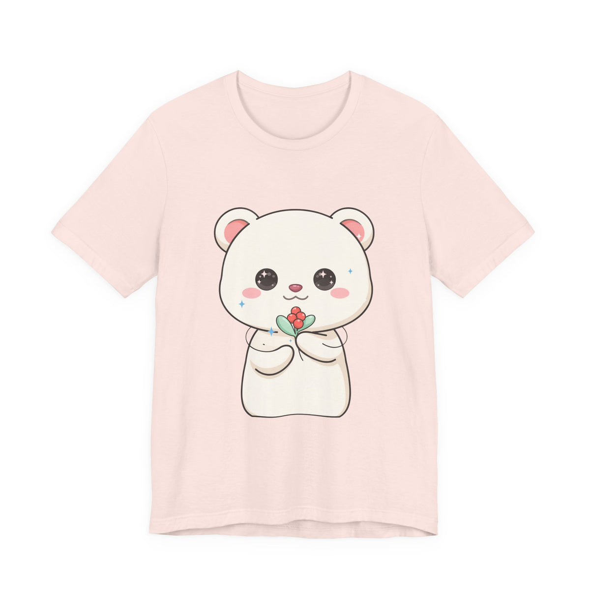 Kawaii Polar Bear Christmas T-Shirt for Cute Holiday Fans