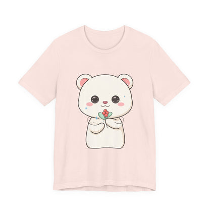 Kawaii Polar Bear Christmas T-Shirt for Cute Holiday Fans