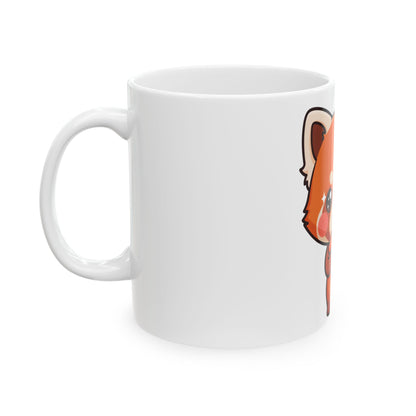 Red Panda Sushi Mug – Cute Kawaii Ceramic Coffee Cup