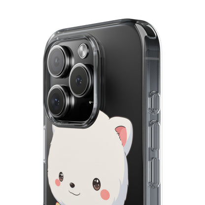 Kawaii Arctic Fox Phone Case, Cozy Christmas Scarf