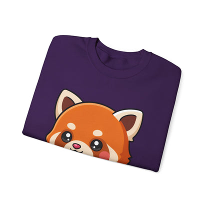 Kawaii Red Panda Skateboarding Sweatshirt, Cute Animal Gift