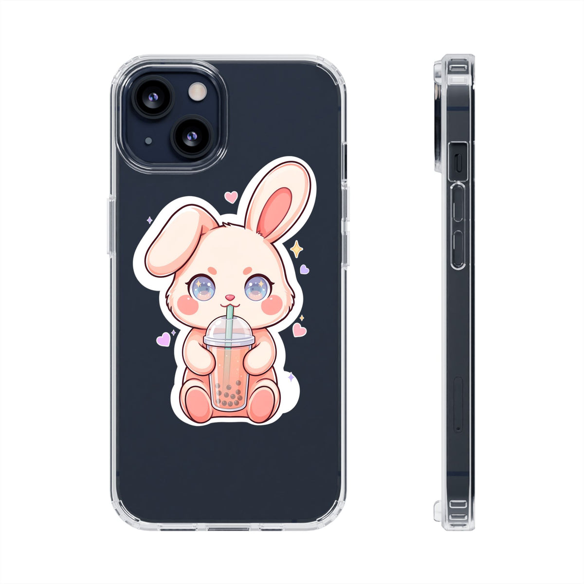 Kawaii Bunny Bubble Tea Phone Case for Boba Lovers