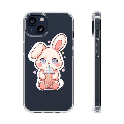 Kawaii Bunny Bubble Tea Phone Case for Boba Lovers