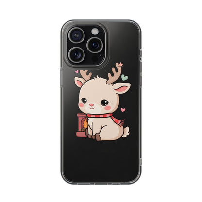 Kawaii Reindeer Phone Case for Cozy Holiday Cheer