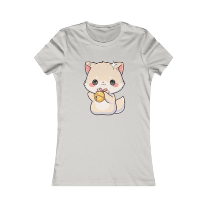 Kawaii Arctic Fox Christmas Tee, Cute Holiday Gift