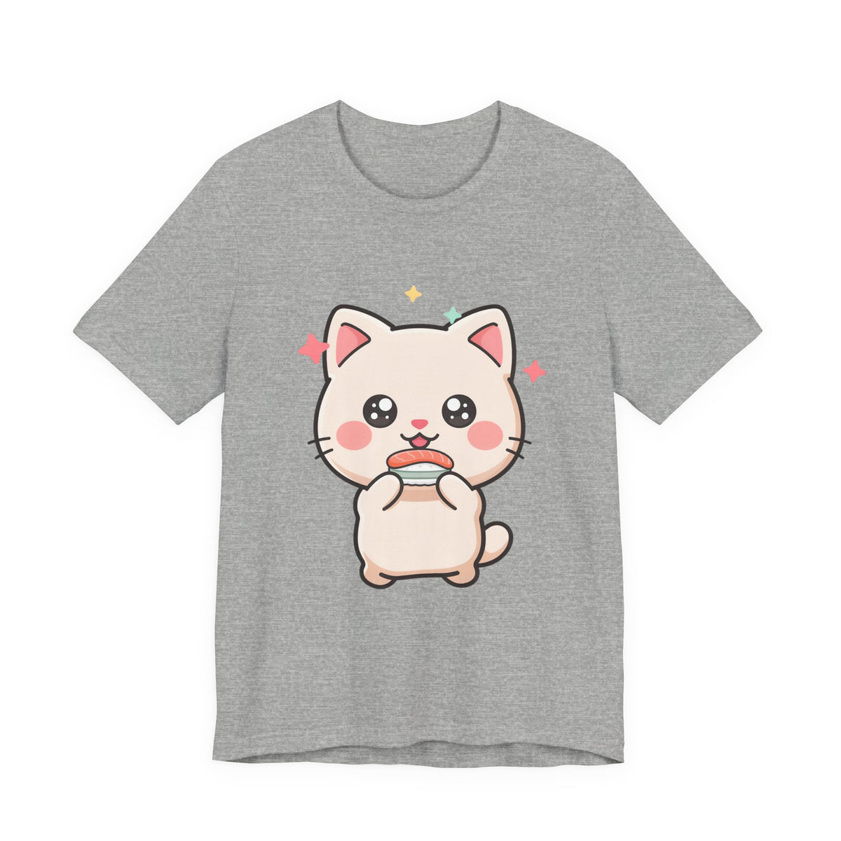 Kawaii Sushi Cat T-Shirt for Cat and Sushi Lovers