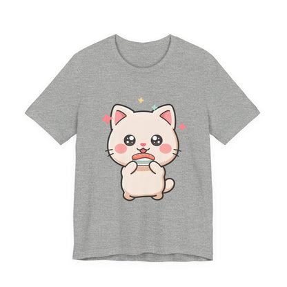 Kawaii Sushi Cat T-Shirt for Cat and Sushi Lovers